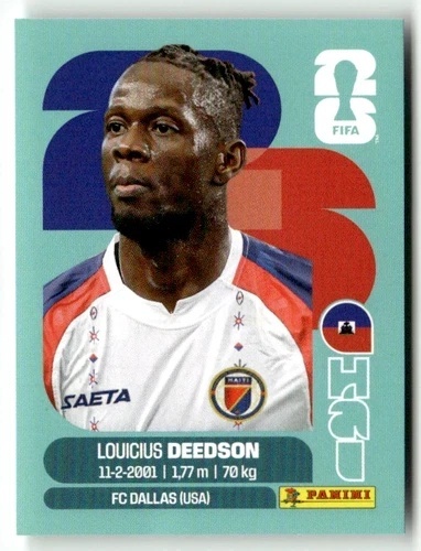HAI19 Louicius Deedson Haiti Base Naklejki FIFA World Cup 2026 Panini