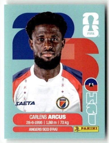 HAI3 Carlens Arcus Haiti Base Naklejki FIFA World Cup 2026 Panini