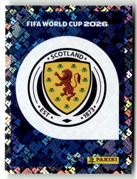 SCO1 Emblem Szkocja foil Naklejki FIFA World Cup 2026 Panini