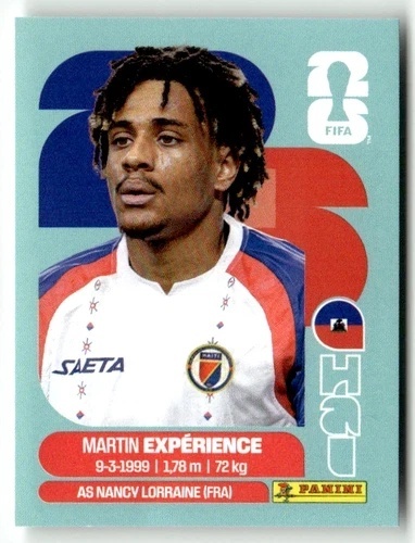 HAI4 Martin Expérience Haiti Base Naklejki FIFA World Cup 2026 Panini