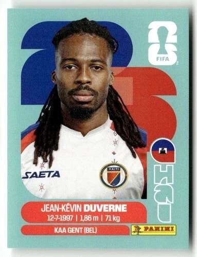HAI5 Jean-Kevin Duverne Haiti Base Naklejki FIFA World Cup 2026 Panini