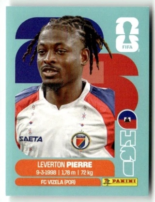 HAI10 Leverton Pierre Haiti Base Naklejki FIFA World Cup 2026 Panini