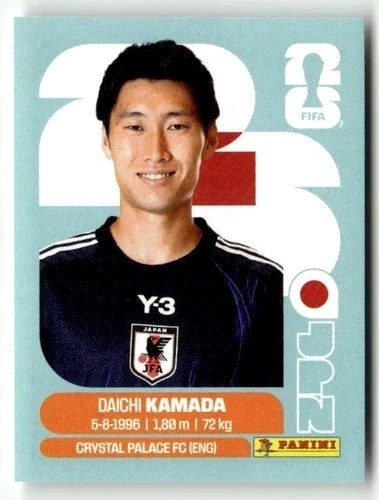 JPN11 Daichi Kamada Japonia Base Naklejki FIFA World Cup 2026 Panini