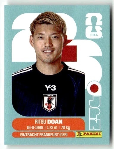 JPN14 Ritsu Doan Japonia Base Naklejki FIFA World Cup 2026 Panini