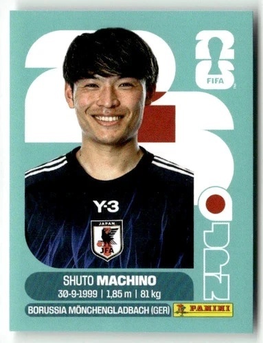 JPN17 Shuto Machino Japonia Base Naklejki FIFA World Cup 2026 Panini
