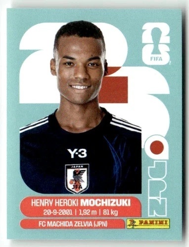 JPN3 Henry Heroki Mochizuki Japonia Base Naklejki FIFA World Cup 2026 Panini