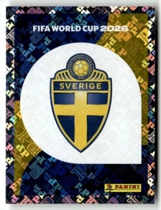 SWE1 Emblem Szwecja foil Naklejki FIFA World Cup 2026 Panini