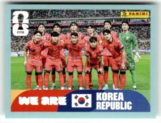 KOR13 Team Photo Korea Południowa Base Naklejki FIFA World Cup 2026 Panini