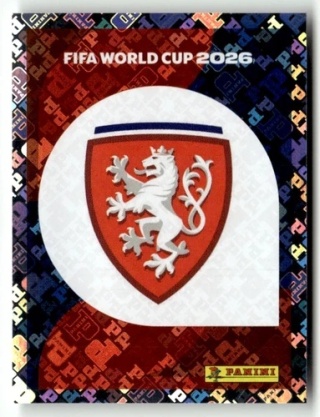 CZE1 Emblem Czechy foil Naklejki FIFA World Cup 2026 Panini