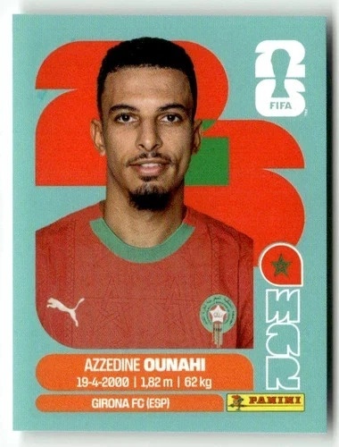 MAR11 Azzedine Ounahi Maroko Base Naklejki FIFA World Cup 2026 Panini