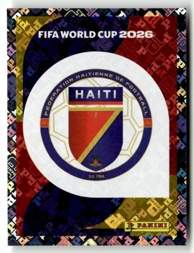 HAI1 Emblem Haiti foil Naklejki FIFA World Cup 2026 Panini