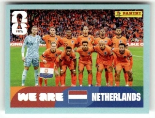NED13 Team Photo Holandia Base Naklejki FIFA World Cup 2026 Panini