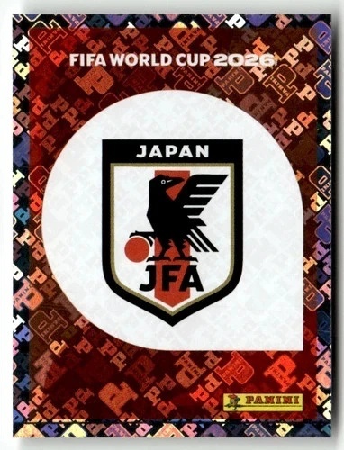 JPN1 Emblem Japonia foil Naklejki FIFA World Cup 2026 Panini