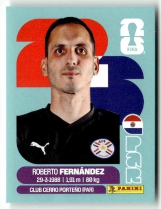 PAR2 Roberto Fernandez Paragwaj Base Naklejki FIFA World Cup 2026 Panini