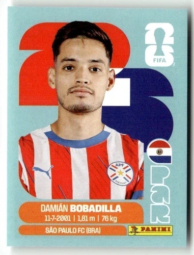 PAR11 Damián Bobadilla Paragwaj Base Naklejki FIFA World Cup 2026 Panini