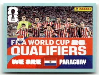 PAR13 Team Photo Paragwaj Base Naklejki FIFA World Cup 2026 Panini