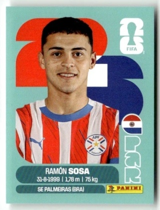 PAR18 Ramon Sosa Paragwaj Base Naklejki FIFA World Cup 2026 Panini