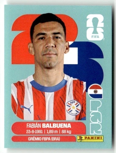 PAR5 Fabián Balbuena Paragwaj Base Naklejki FIFA World Cup 2026 Panini