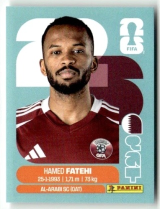 QAT12 Ahmed Fatehi Katar Base Naklejki FIFA World Cup 2026 Panini