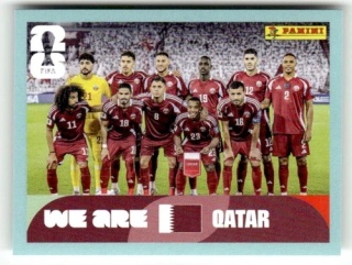 QAT13 Team Photo Katar Base Naklejki FIFA World Cup 2026 Panini