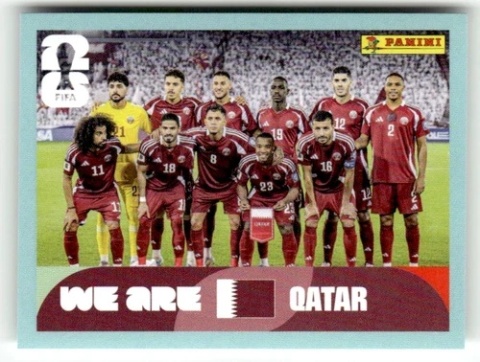QAT13 Team Photo Katar Base Naklejki FIFA World Cup 2026 Panini