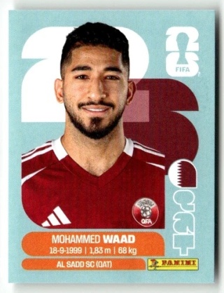 QAT14 Mohammed Waad Katar Base Naklejki FIFA World Cup 2026 Panini