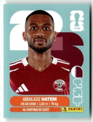QAT15 Abdulaziz Hatem Katar Base Naklejki FIFA World Cup 2026 Panini