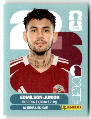 QAT17 Edmilson Junior Katar Base Naklejki FIFA World Cup 2026 Panini