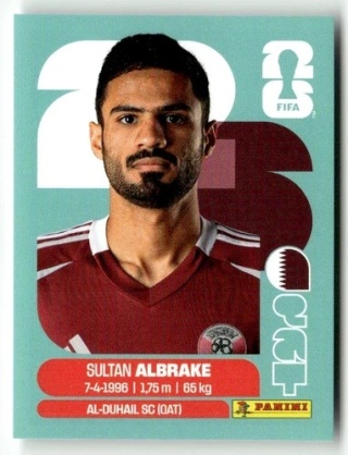 QAT3 Sultan Albrake Katar Base Naklejki FIFA World Cup 2026 Panini