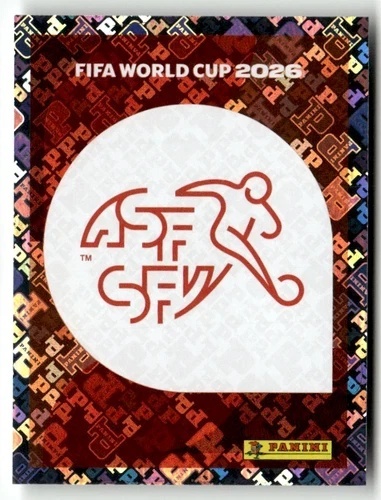SUI1 Emblem Szwajcaria foil Naklejki FIFA World Cup 2026 Panini