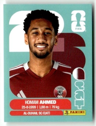 QAT5 Homam Ahmed Katar Base Naklejki FIFA World Cup 2026 Panini