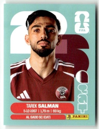 QAT8 Tarek Salman Katar Base Naklejki FIFA World Cup 2026 Panini