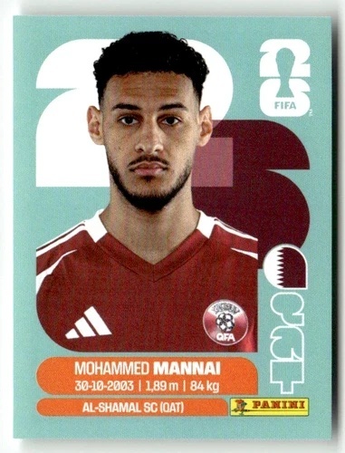 QAT9 Mohamed Al-Mannai Katar Base Naklejki FIFA World Cup 2026 Panini