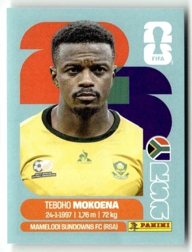 RSA11 Teboho Mokoena RPA Base Naklejki FIFA World Cup 2026 Panini