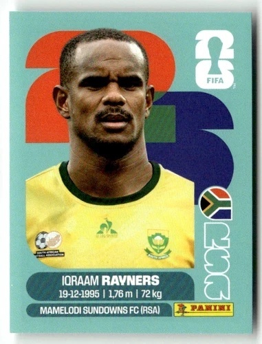 RSA18 Iqraam Rayners RPA Base Naklejki FIFA World Cup 2026 Panini