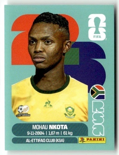 RSA19 Mohau Nkota RPA Base Naklejki FIFA World Cup 2026 Panini