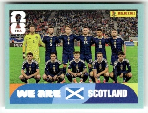 SCO13 Team Photo Szkocja Base Naklejki FIFA World Cup 2026 Panini