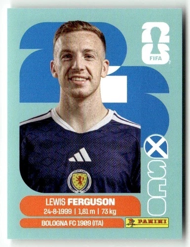 SCO14 Lewis Ferguson Szkocja Base Naklejki FIFA World Cup 2026 Panini