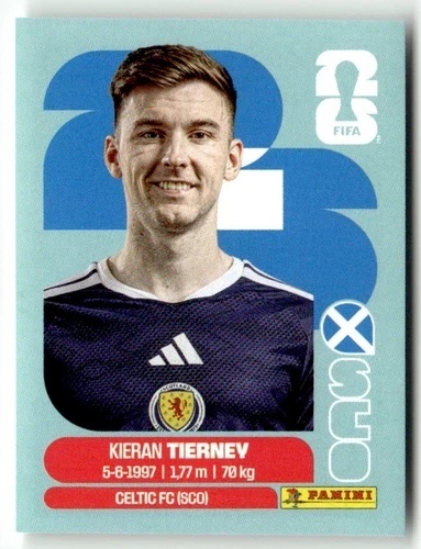 SCO4 Kieran Tierney Szkocja Base Naklejki FIFA World Cup 2026 Panini