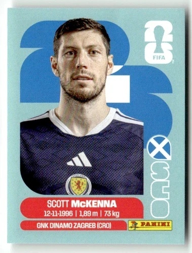 SCO7 Scott McKenna Szkocja Base Naklejki FIFA World Cup 2026 Panini