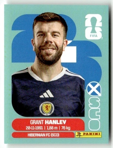 SCO10 Grant Hanley Szkocja Base Naklejki FIFA World Cup 2026 Panini