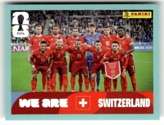 SUI13 Team Photo Szwajcaria Base Naklejki FIFA World Cup 2026 Panini