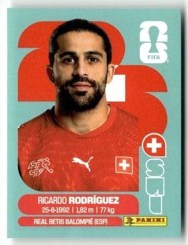 SUI5 Ricardo Rodriguez Szwajcaria Base Naklejki FIFA World Cup 2026 Panini