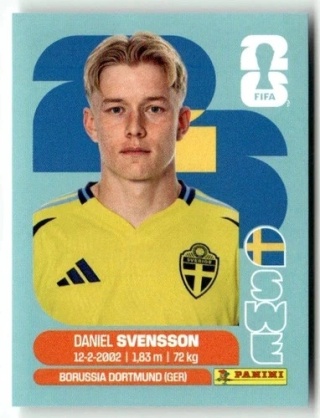 SWE14 Daniel Svensson Szwecja Base Naklejki FIFA World Cup 2026 Panini