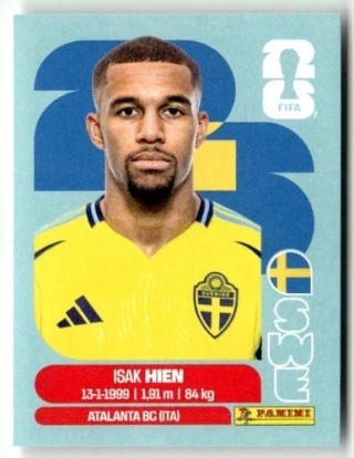 SWE3 Isak Hien Szwecja Base Naklejki FIFA World Cup 2026 Panini