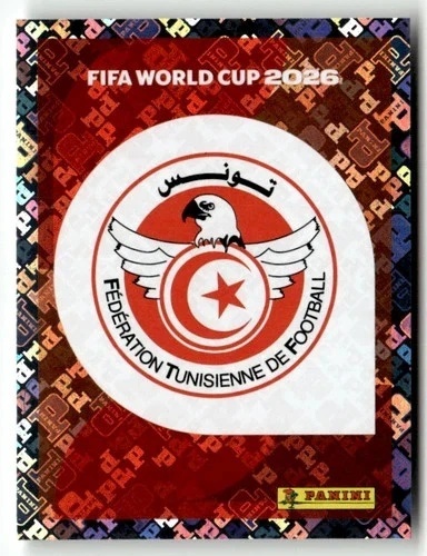 TUN1 Emblem Tunezja foil Naklejki FIFA World Cup 2026 Panini