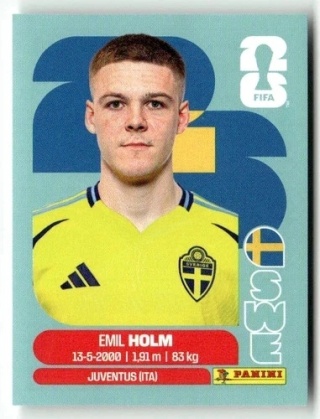 SWE5 Emil Holm Szwecja Base Naklejki FIFA World Cup 2026 Panini