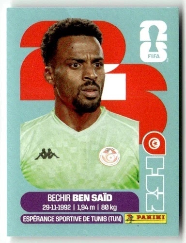 TUN2 Bechir Ben Said Tunezja Base Naklejki FIFA World Cup 2026 Panini