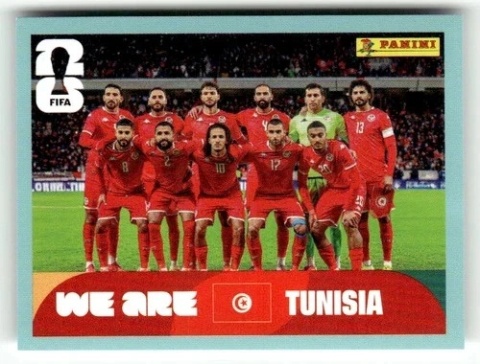 TUN13 Team Photo Tunezja Base Naklejki FIFA World Cup 2026 Panini