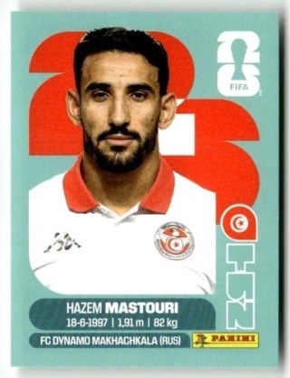 TUN17 Hazem Mastouri Tunezja Base Naklejki FIFA World Cup 2026 Panini